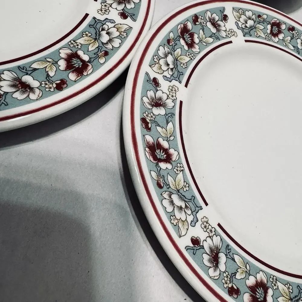 Set of 6 Johnson Bros Windsor Ware Malvern Blue Dessert‎ Plates 6” England